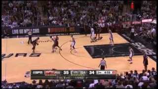 Spurs 39-15 Run vs. Heat (2014 Finals Game 5, Duncan wins 5th Championship)