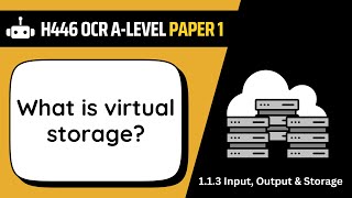 Virtual (Cloud) Storage | 1.3d | OCR A-Level Computer Science