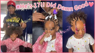 2021 Cutegirls Hairstyle!😚 Tutorial To Do Cornrow Braids On Kid's Natural Hair @UlaHair