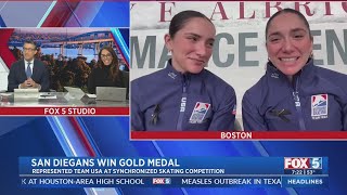 San Diegans win gold medal in synchronized skating