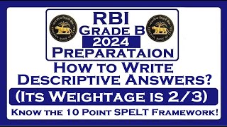 RBI Grade B Phase 2: How to Write Descriptive Answers?