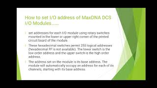 How to setup I/O address in MaxDNA DCS System|| addressing input output modules.