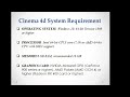 cinema 4d system requirements