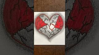 Broken heart #brokenheart #broken #heart #art #lettering #shorts #trending #viralvideo #fyp #foryou