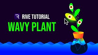 Rive - Wavy Plants | 1 Part | Interactive Motion