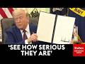 'These Are The Smartest People In The World': Trump Lauds Staff Work On Executive Orders