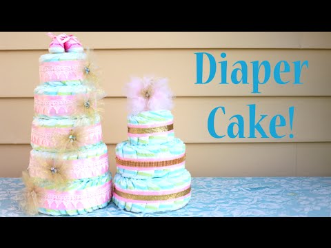How To Make A Diaper Cake! Perfect Baby Shower Gift Idea! How To Make A Diaper Cake! Perfect Baby Shower Gift Idea!