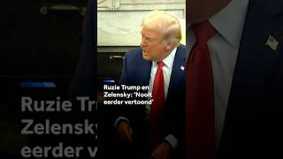 Ruzie Trump en Zelensky: 'Nooit eerder vertoond'