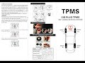 develuck tpms car tire pressure alarm system manual