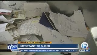 Shredding documents