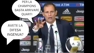 RIDIMENSIONAMENTO JUVE IN CONFERENZA STAMPA ALLEGRI POST ATALANTA - LA REAZIONE DI DOKTOR JUVENTUS