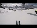 monterosa ski top to bottom raw skiing footage