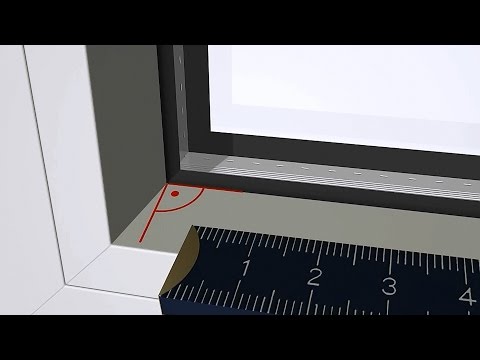 [Animation] Cosiflor Plissee VS2 - Ausmessung Für Glasfalzmontage Mit ...