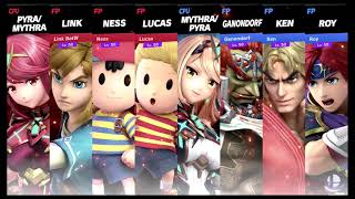 Super Smash Bros Ultimate Amiibo Fights  – Pyra \u0026 Mythra #246 Sacred Arrow vs Burining Sword