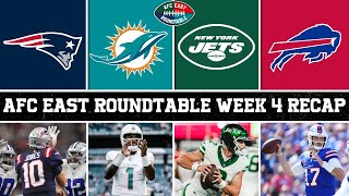 AFC EAST ROUNDTABLE - Week 4 RECAP - Buffalo Bills DOMINATE the Miami Dolphins