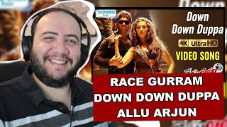 Race Gurram Video Songs 4K | Down Down Duppa Full Video Song | Allu Arjun| Producer Reacts తెలుగు 🇮🇳