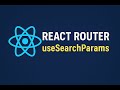 Master React Router useSearchParams  Complete Guide with Examples