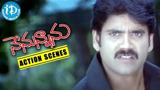 Nenunnanu Action Movie Scenes - Nagarjuna Fights For Shriya's Love - Nagarjuna || Shriya