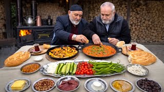 🌿 Traditional Turkish Village Breakfast | Authentic Rural Food 🍳