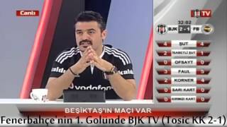 Beşiktaş 3 2 Fenerbahçe \u0026 Derbideki Gol Anlarında BJK TV ve FB TV