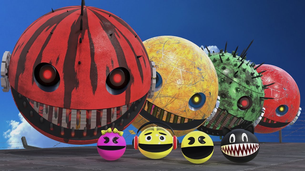 Robot Pacman Ms Pacman Vs Monsters Pacman Cartoon Cat Go It