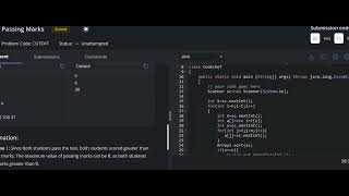 passing marks || codechef || starters 78