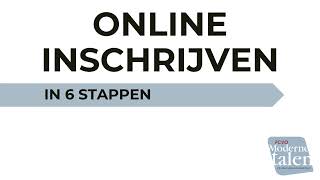 Hoe online inschrijven voor een online cursus NT2?