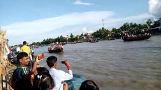 বসিরহাট ইছামতি নদীতে প্রতিমা বিসর্জনের কিছু মুহূর্ত।। 08 October 2019