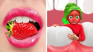 Healthy FOOD Vs BAD Food - If Food were People | 100+ Food Relatable Situations by La La Life Emoji