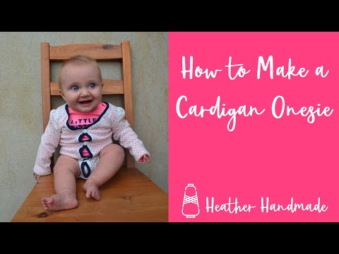 How to Make a Cardigan Onesie How to Make a Cardigan Onesie