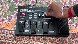 Boss ME-25 GUITAR processor. ￼ Parameter change. #repair #open.