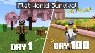 I Survived 100 Days on a Flat World with Nothing but... a Bonus Chest… Again! [FULL MOVIE]