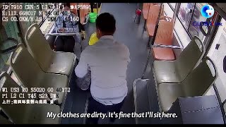 GLOBALink | Heartwarming: bus driver asks migrant worker to change seat