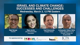 "Israel and Climate Change: Successes and Challenges" (JCPA)
