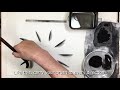 水墨画入門〜３分で基本の調墨・筆遣い②〜 eng sub “how to use a brush” in 3 min.