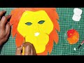 how to make lion mask easier tutorial you can make ll शेर का मुखौटा