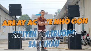 Dàn âm thanh hội trường chuyên nghiệp với set loa array active