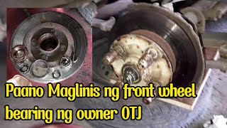 Paano maglinis at mag grasa ng front wheel bearing ng owner