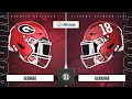 NCAA College Football 25 - Georgia Bulldogs Vs Alabama Crimson Tide Simulation PS5 Gameplay