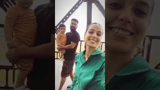 Iqra aziz with sons enjoy rainy days new tiktok viral video
