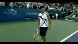 Djokovic impersonates Fed,Nadal,ARod,Hewitt,Sharapova,Goran