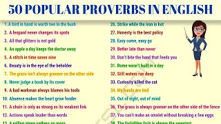 50 of the Most Common Proverbs in the English Language