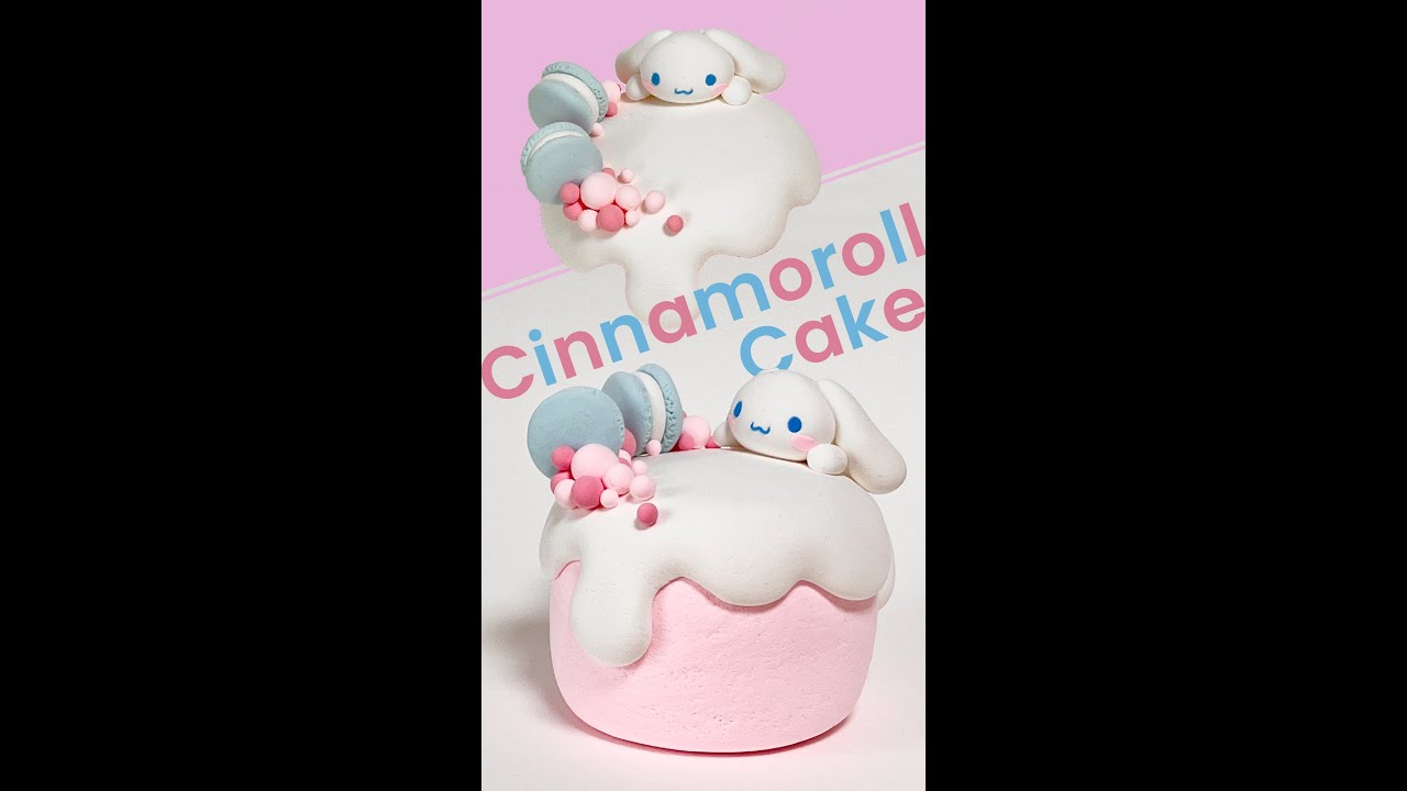 Cinnamoroll Cake Clay Figure Cinnamoroll Youtube