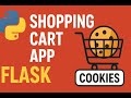 Shopping Cart in Python Flask (Part 2) | Flask Cookies Tutorial | Web App