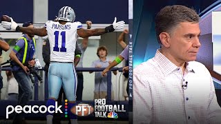 Cowboys' Micah Parsons is a 'one-man wrecking crew' vs. the Jets | Pro Football Talk | NFL on NBC