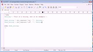 51 String Functions Replacing Predefined Part of a String PHP Tutorials