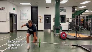 Landmine Rotational Clean and Press