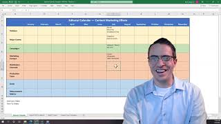 Editorial Calendar Template Instructions - Completing the Calendar
