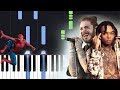 Post Malone, Swae Lee - Sunflower (Spider-Man Into the Spider-Verse) Piano Tutorial