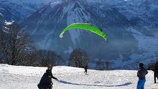 Acro pilot at Braunwald (25.01.2023)